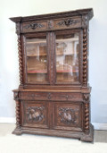 french antique buffet - globe and artist